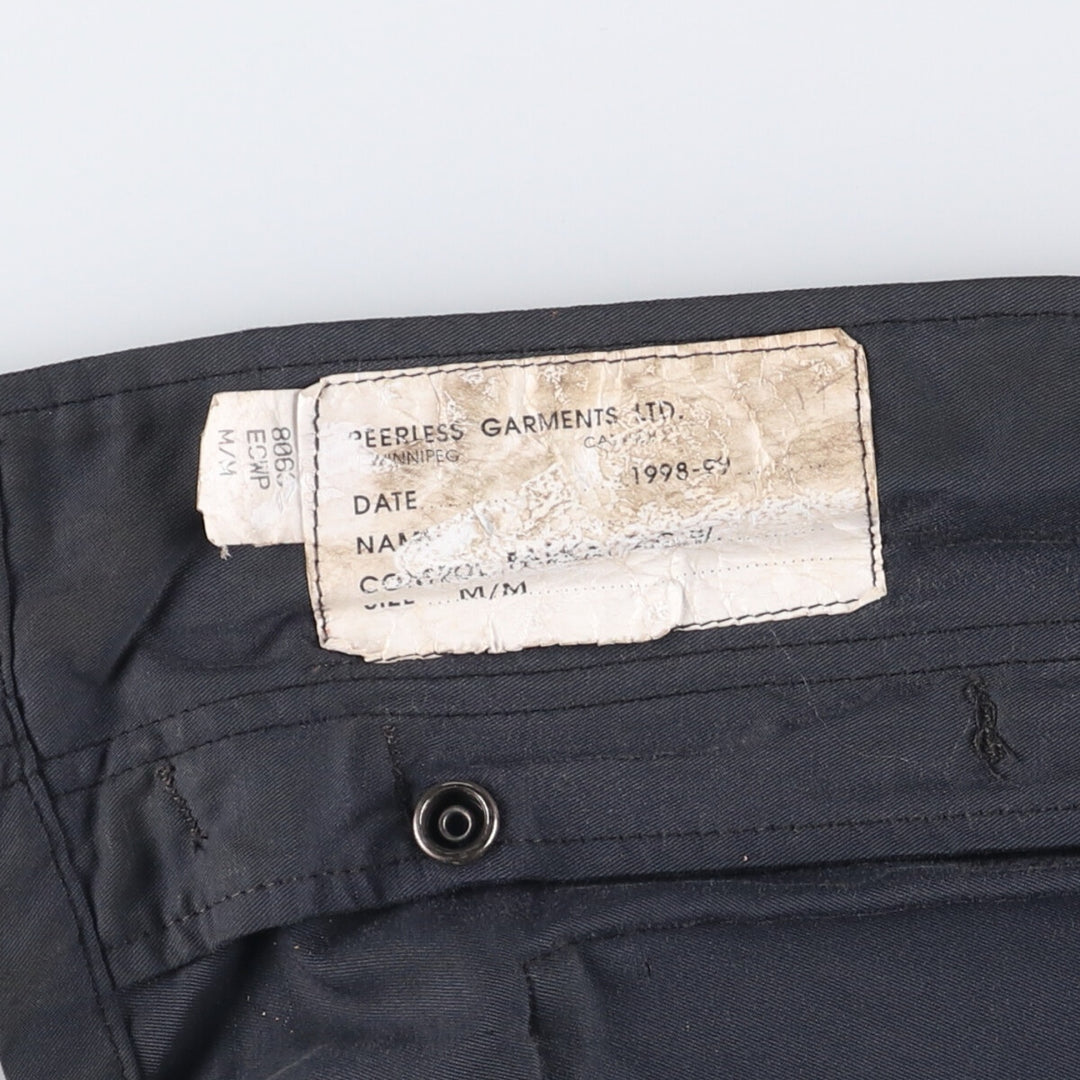 Vintage 1990'S Canadian Army ECW padded military combat jacket, made in Canada, men's size M cotton navy blue type Vintage Second Hand