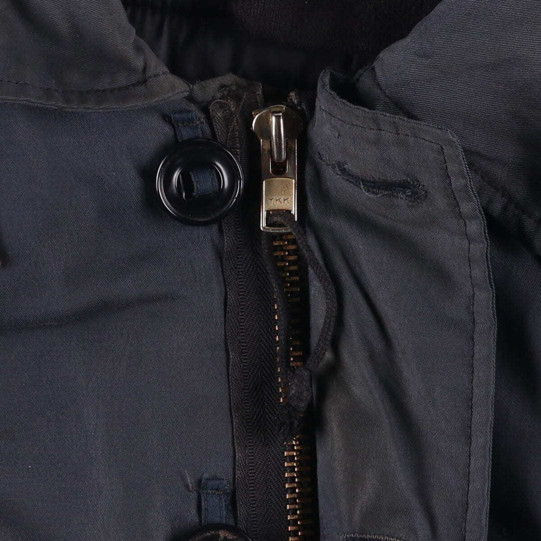 Vintage 1990'S Canadian Army ECW padded military combat jacket, made in Canada, men's size M cotton navy blue type Vintage Second Hand