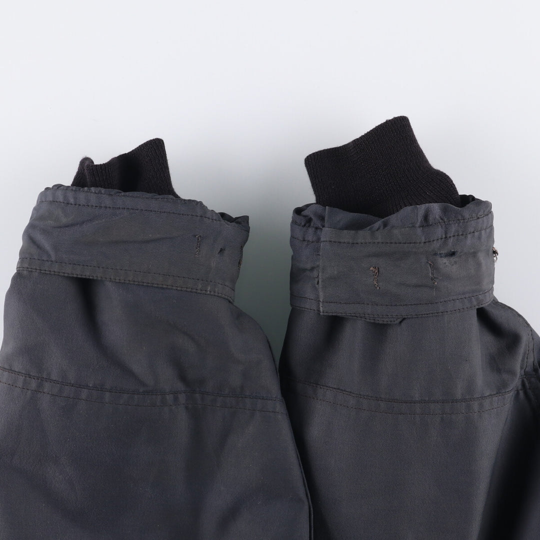 Vintage 1990'S Canadian Army ECW padded military combat jacket, made in Canada, men's size M cotton navy blue type Vintage Second Hand