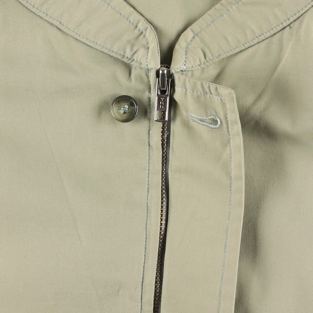 Burberry's stand-collar zip-up jacket, made in Spain, men's size XL polyester Khaki type Vintage Second Hand