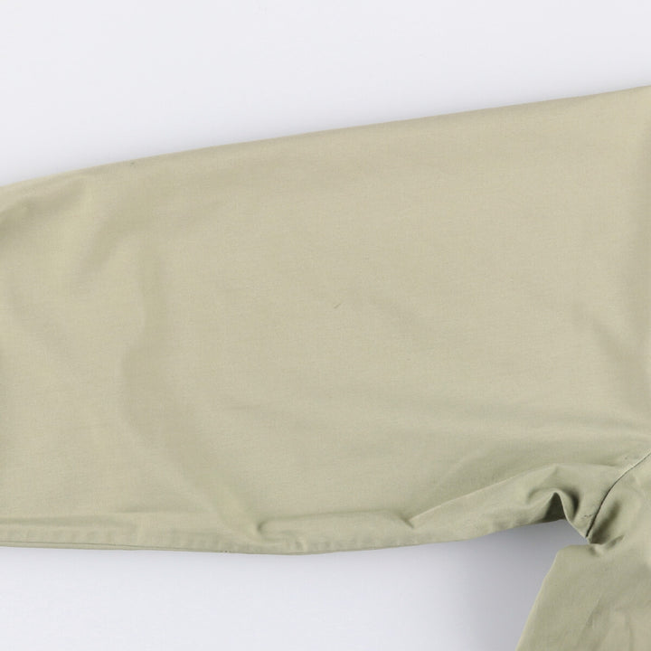 Burberry's stand-collar zip-up jacket, made in Spain, men's size XL polyester Khaki type Vintage Second Hand