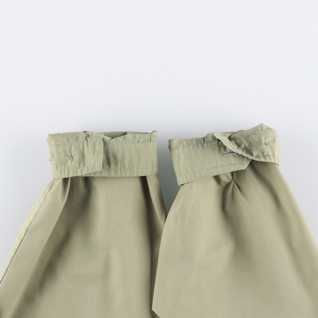 Burberry's stand-collar zip-up jacket, made in Spain, men's size XL polyester Khaki type Vintage Second Hand