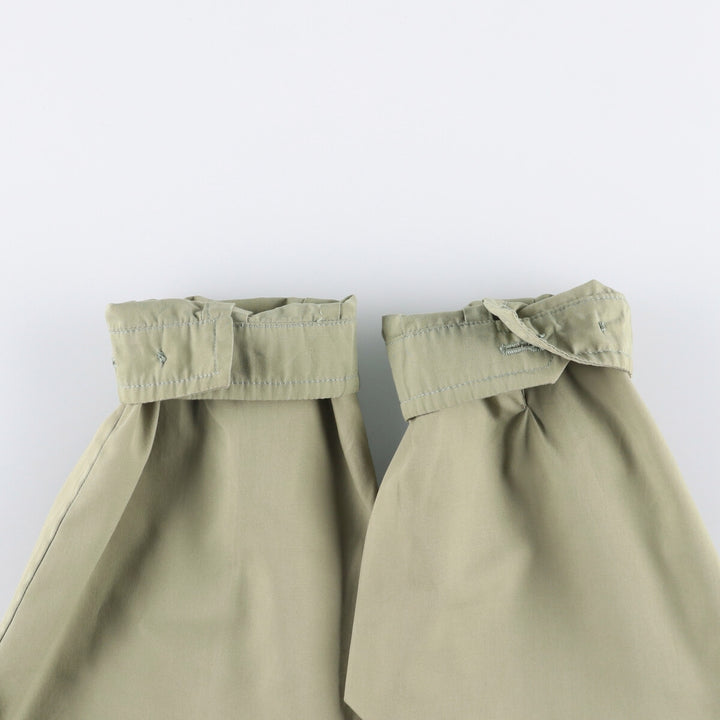 Burberry's stand-collar zip-up jacket, made in Spain, men's size XL polyester Khaki type Vintage Second Hand