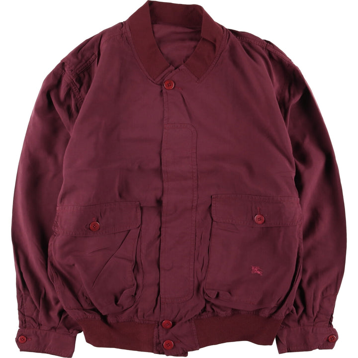 Burberry's Men's Blouson (XL) Rayon wine-red Vintage Second Hand