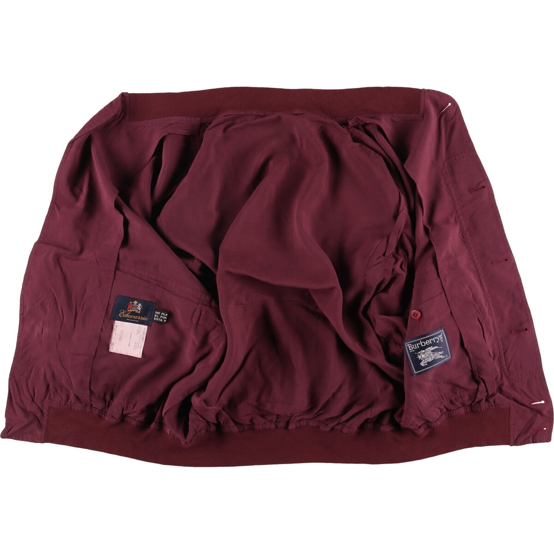 Burberry's Men's Blouson (XL) Rayon wine-red Vintage Second Hand
