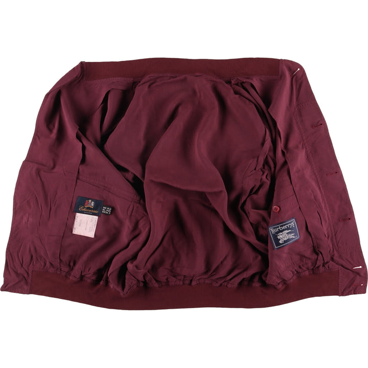 Burberry's Men's Blouson (XL) Rayon wine-red Vintage Second Hand