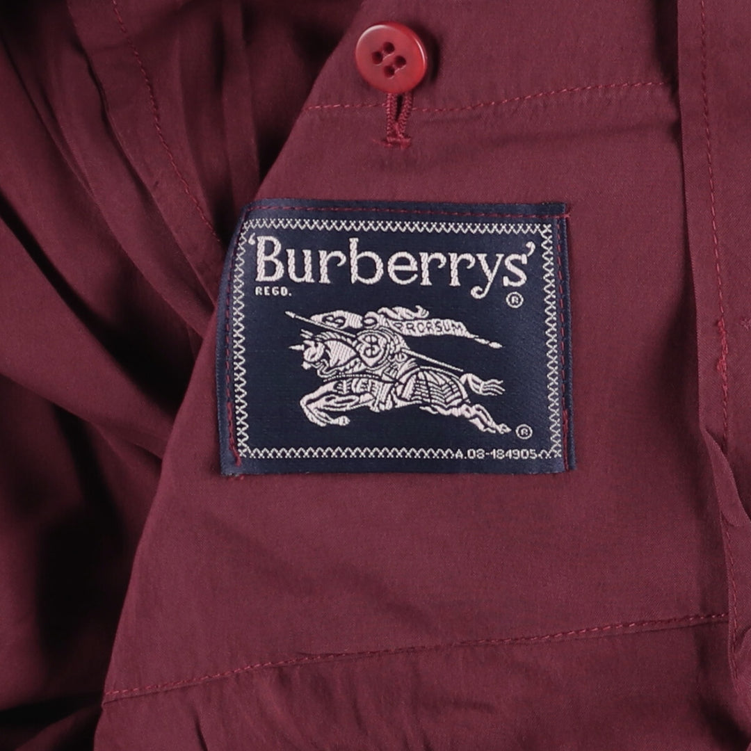 Burberry's Men's Blouson (XL) Rayon wine-red Vintage Second Hand
