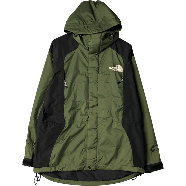 90'S The North Face GORE-TEX Mountain Parka Shell Jacket, Men's Size Medium, Vintage Nylon (Gore-Tex) Khaki type Vintage Second Hand