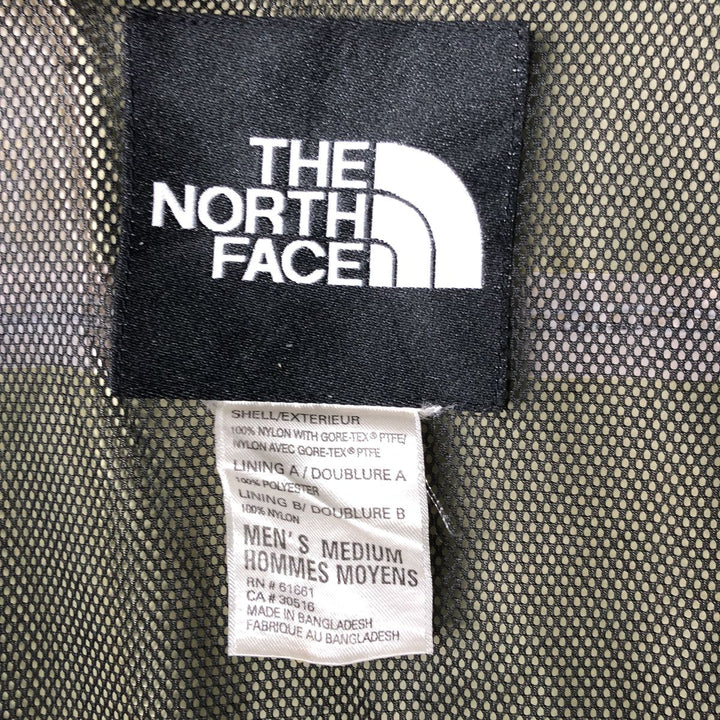 90'S The North Face GORE-TEX Mountain Parka Shell Jacket, Men's Size Medium, Vintage Nylon (Gore-Tex) Khaki type Vintage Second Hand