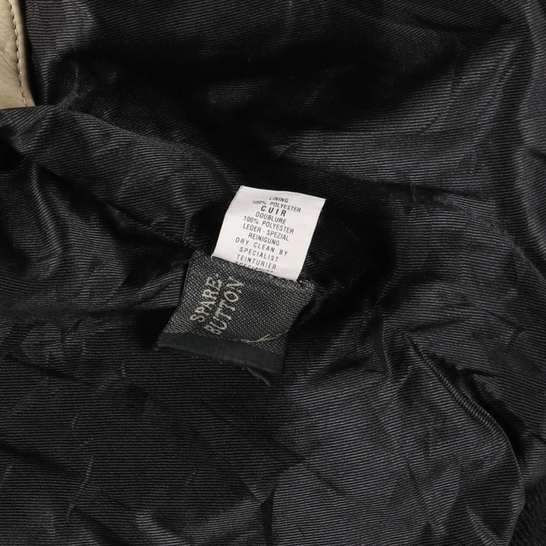 AVIATRIX Tiger Pattern Leather Blouson, Men's Size M genuine leather black type Vintage Second Hand