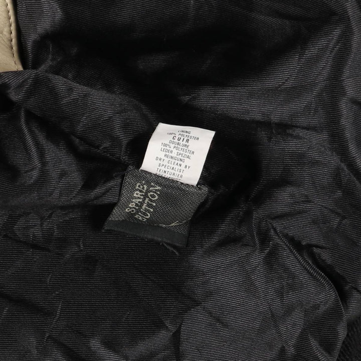 AVIATRIX Tiger Pattern Leather Blouson, Men's Size M genuine leather black type Vintage Second Hand