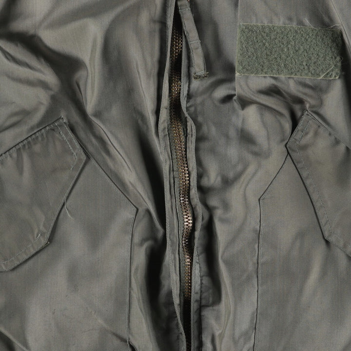 1980'S US Military CWU-36 Flight Jacket, Made in USA, Men's Size L, Vintage polyamide Khaki type Vintage Second Hand