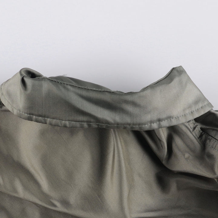 1980'S US Military CWU-36 Flight Jacket, Made in USA, Men's Size L, Vintage polyamide Khaki type Vintage Second Hand