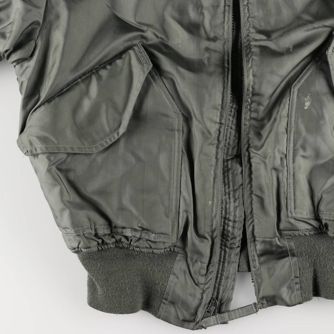 80's US military actual product CWU-45 Aromatic polyamide Khaki type Vintage Second Hand