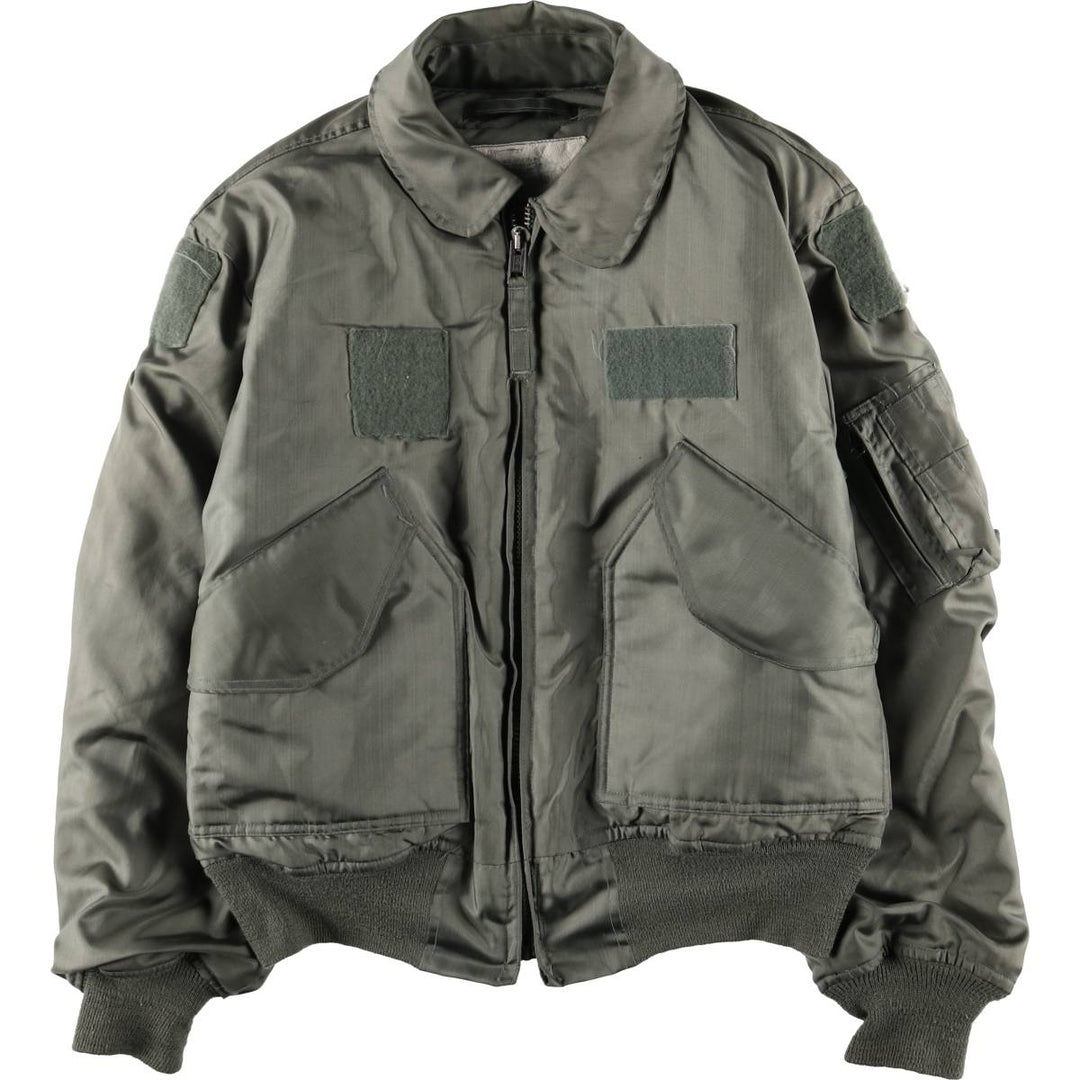 80's US military actual product CWU-45 Aromatic polyamide Khaki type Vintage Second Hand