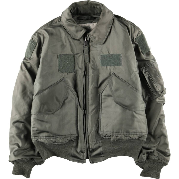 80's US military actual product CWU-45 Aromatic polyamide Khaki type Vintage Second Hand