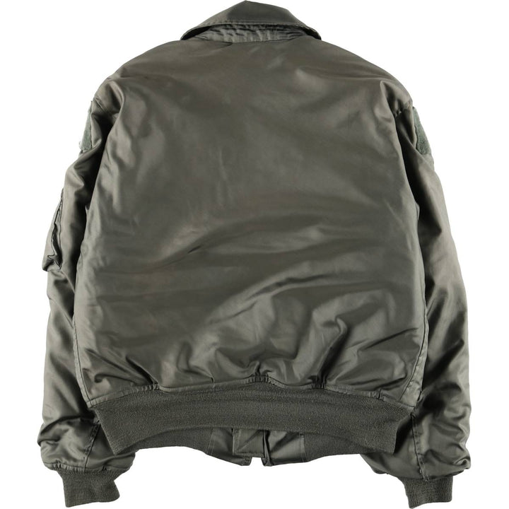 80's US military actual product CWU-45 Aromatic polyamide Khaki type Vintage Second Hand