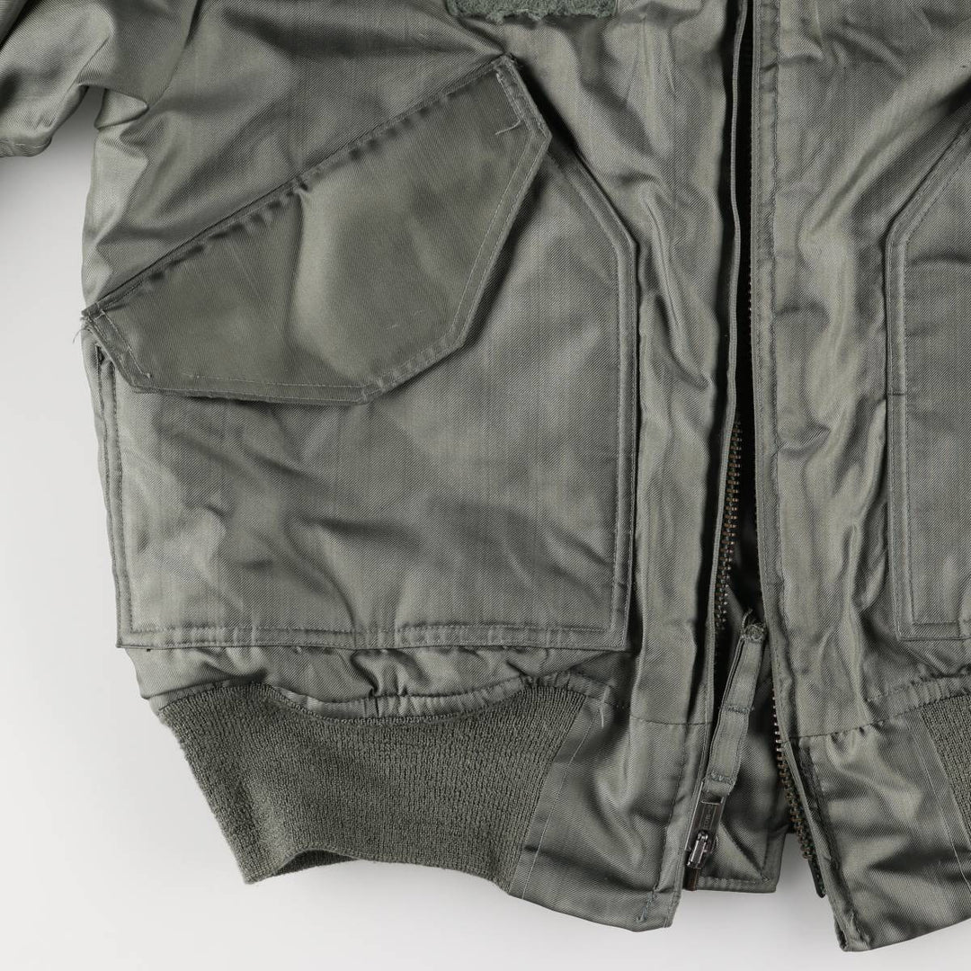 80's US military actual product CWU-45 Aromatic polyamide Khaki type Vintage Second Hand