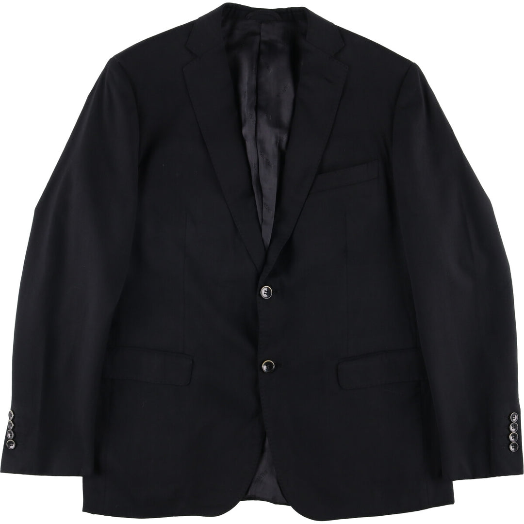 Balmain Slim Fit Super 120'S Wool Tailored Jacket, Men's Size L wool black type Vintage Second Hand
