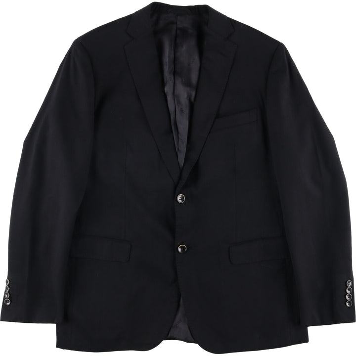 Balmain Slim Fit Super 120'S Wool Tailored Jacket, Men's Size L wool black type Vintage Second Hand