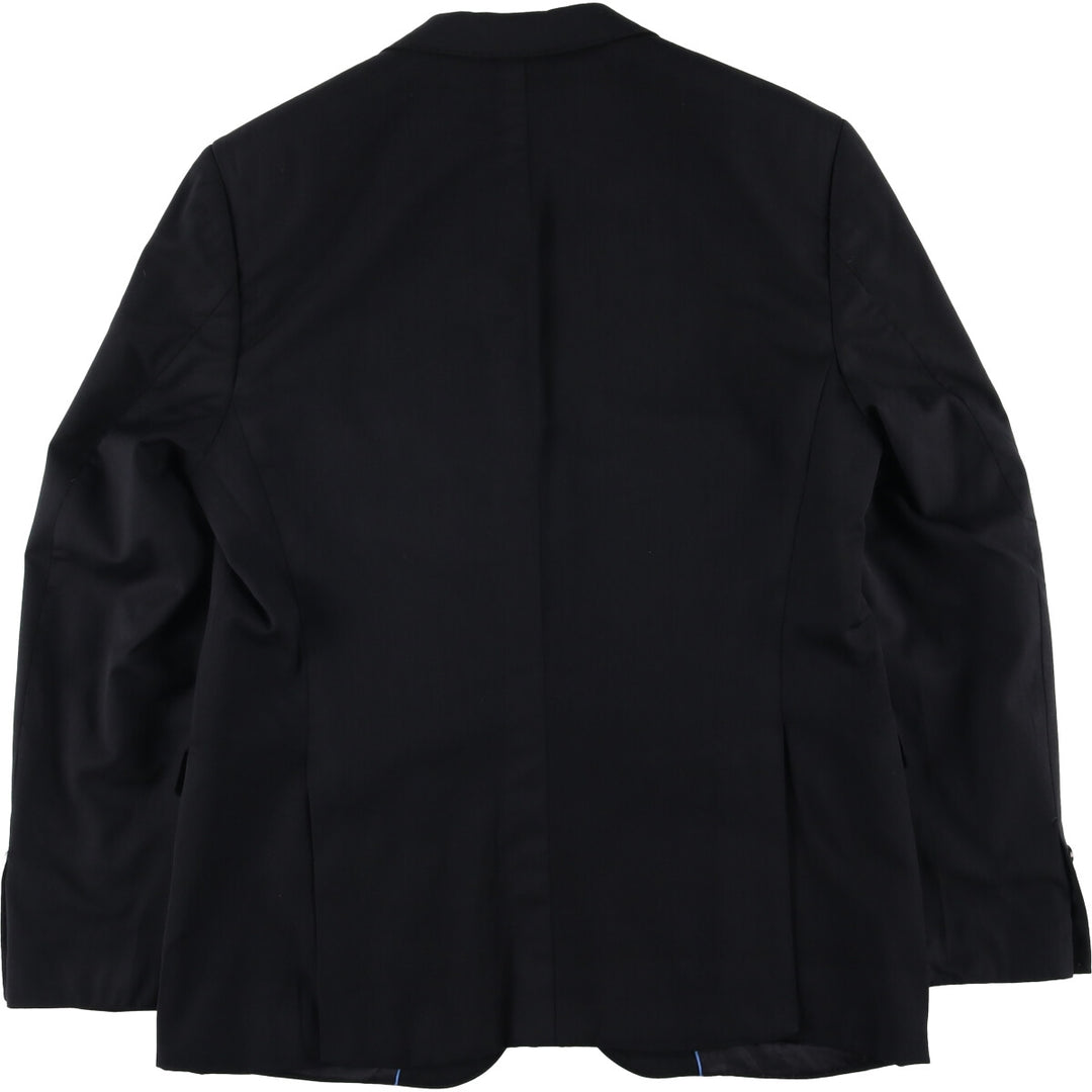 Balmain Slim Fit Super 120'S Wool Tailored Jacket, Men's Size L wool black type Vintage Second Hand