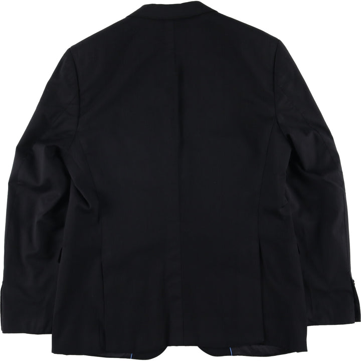 Balmain Slim Fit Super 120'S Wool Tailored Jacket, Men's Size L wool black type Vintage Second Hand