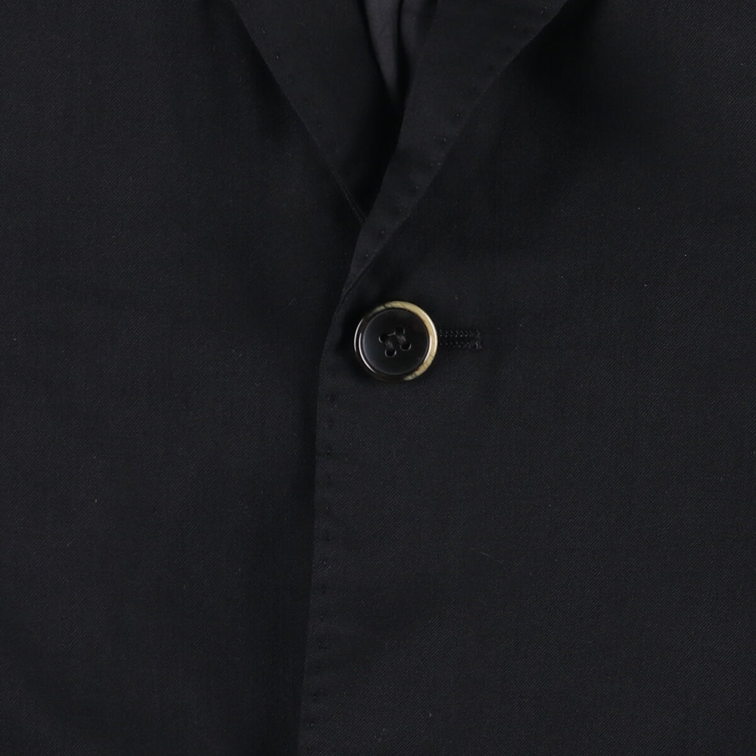 Balmain Slim Fit Super 120'S Wool Tailored Jacket, Men's Size L wool black type Vintage Second Hand