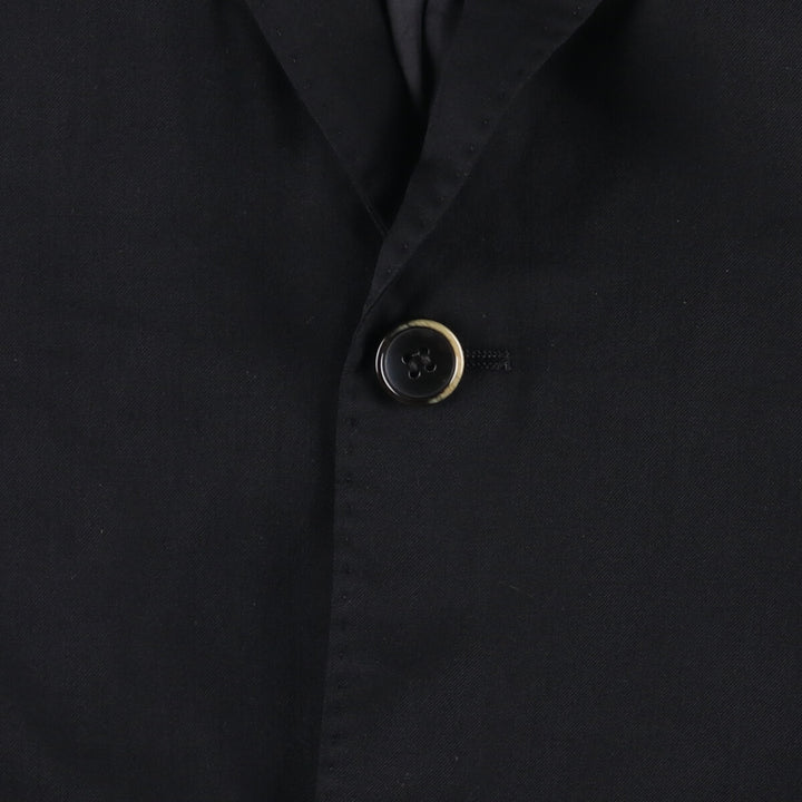 Balmain Slim Fit Super 120'S Wool Tailored Jacket, Men's Size L wool black type Vintage Second Hand