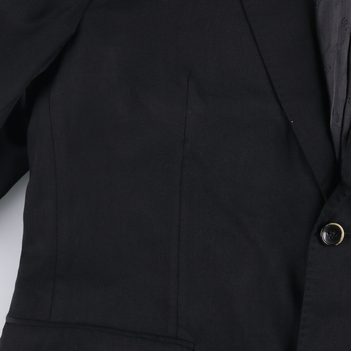 Balmain Slim Fit Super 120'S Wool Tailored Jacket, Men's Size L wool black type Vintage Second Hand