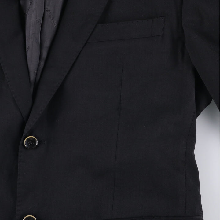 Balmain Slim Fit Super 120'S Wool Tailored Jacket, Men's Size L wool black type Vintage Second Hand