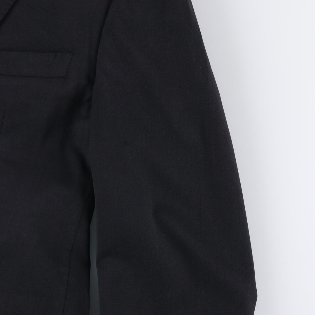 Balmain Slim Fit Super 120'S Wool Tailored Jacket, Men's Size L wool black type Vintage Second Hand