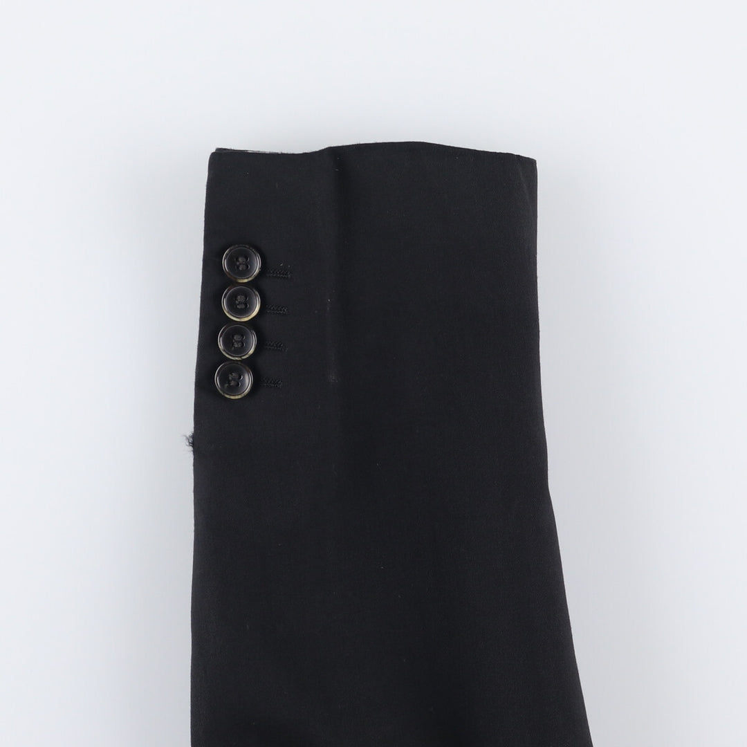 Balmain Slim Fit Super 120'S Wool Tailored Jacket, Men's Size L wool black type Vintage Second Hand