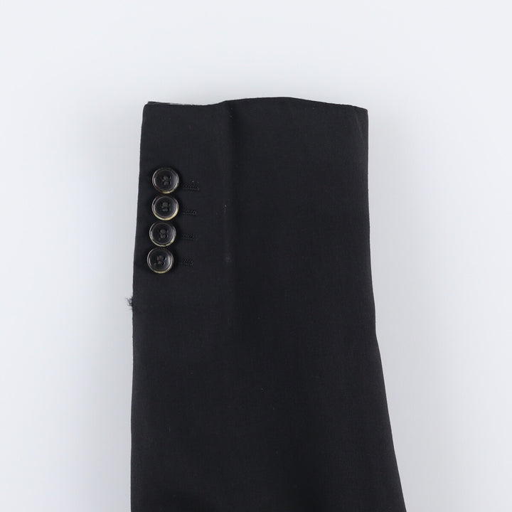 Balmain Slim Fit Super 120'S Wool Tailored Jacket, Men's Size L wool black type Vintage Second Hand