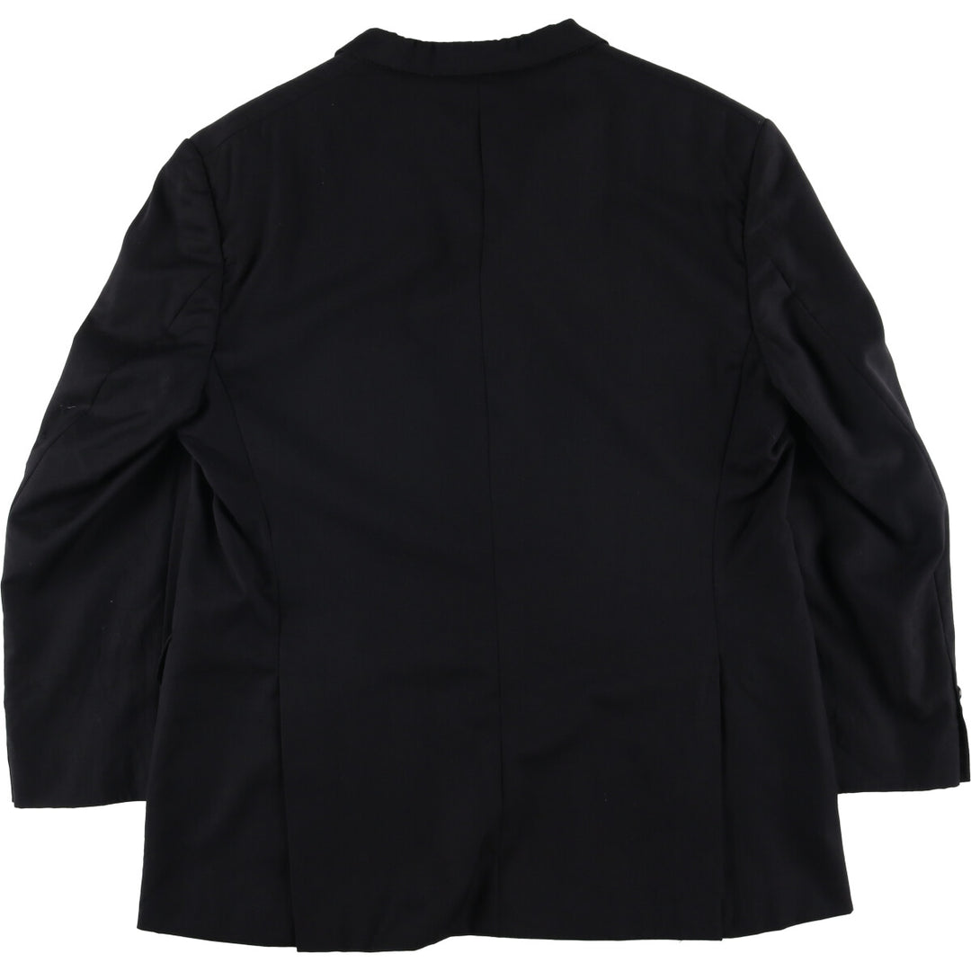Burberry's London wool tailored jacket, made in the USA, men's size XL wool black type Vintage Second Hand