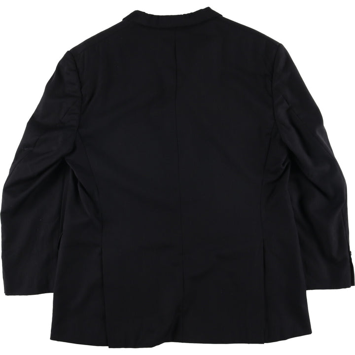 Burberry's London wool tailored jacket, made in the USA, men's size XL wool black type Vintage Second Hand