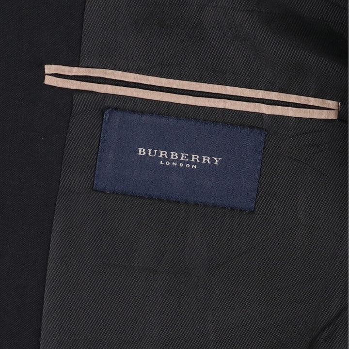 Burberry's London wool tailored jacket, made in the USA, men's size XL wool black type Vintage Second Hand