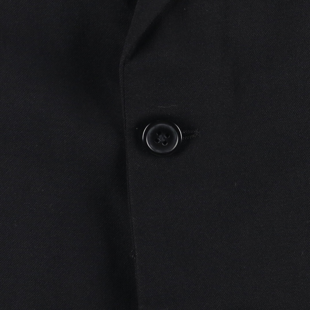 Burberry's London wool tailored jacket, made in the USA, men's size XL wool black type Vintage Second Hand