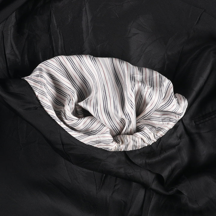 Burberry's London wool tailored jacket, made in the USA, men's size XL wool black type Vintage Second Hand