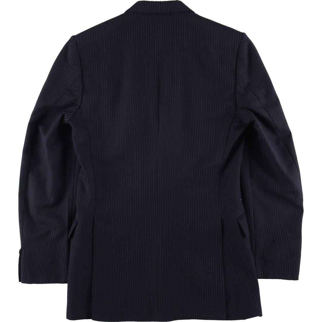 Christian Dior MONSIEUR Striped Wool Tailored Jacket, Made in England, Men's Size Small wool navy blue type Vintage Second Hand