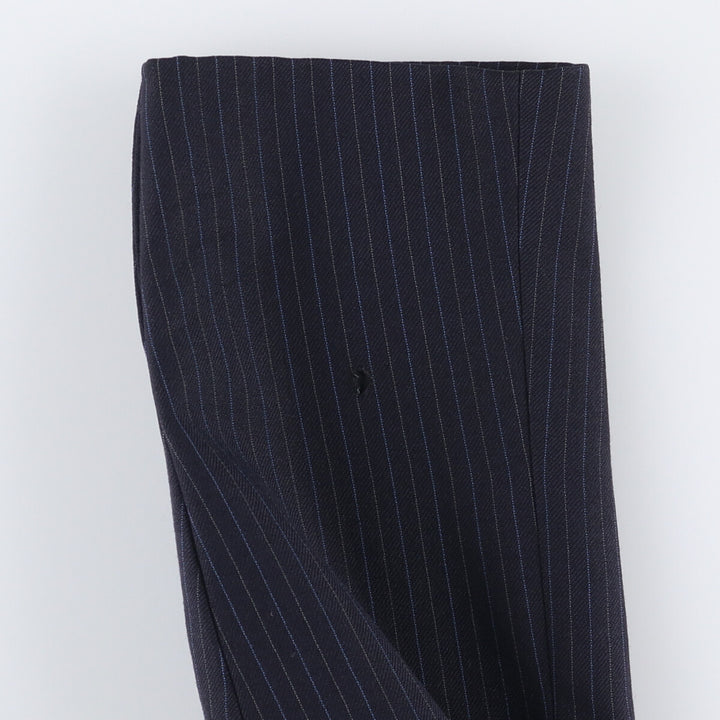 Christian Dior MONSIEUR Striped Wool Tailored Jacket, Made in England, Men's Size Small wool navy blue type Vintage Second Hand