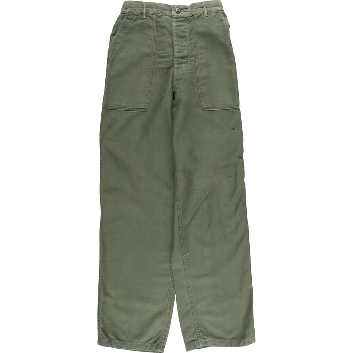 1960'S US Army Baker Pants, Women's Size L (W27) unclear Khaki type Vintage Second Hand
