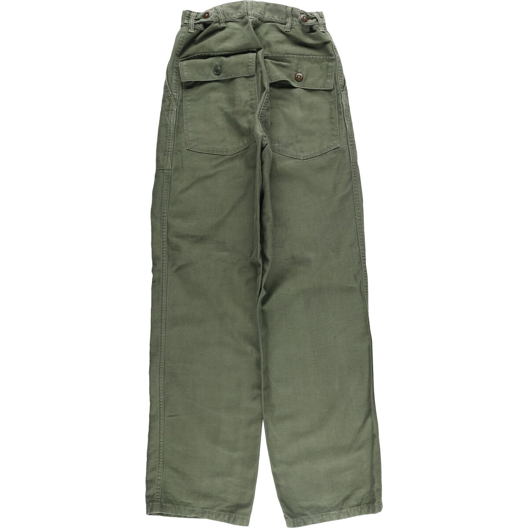 1960'S US Army Baker Pants, Women's Size L (W27) unclear Khaki type Vintage Second Hand