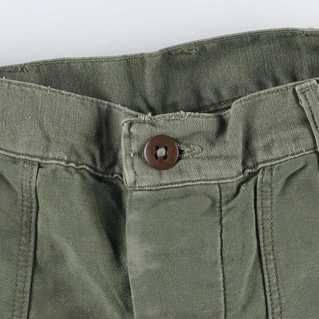 1960'S US Army Baker Pants, Women's Size L (W27) unclear Khaki type Vintage Second Hand