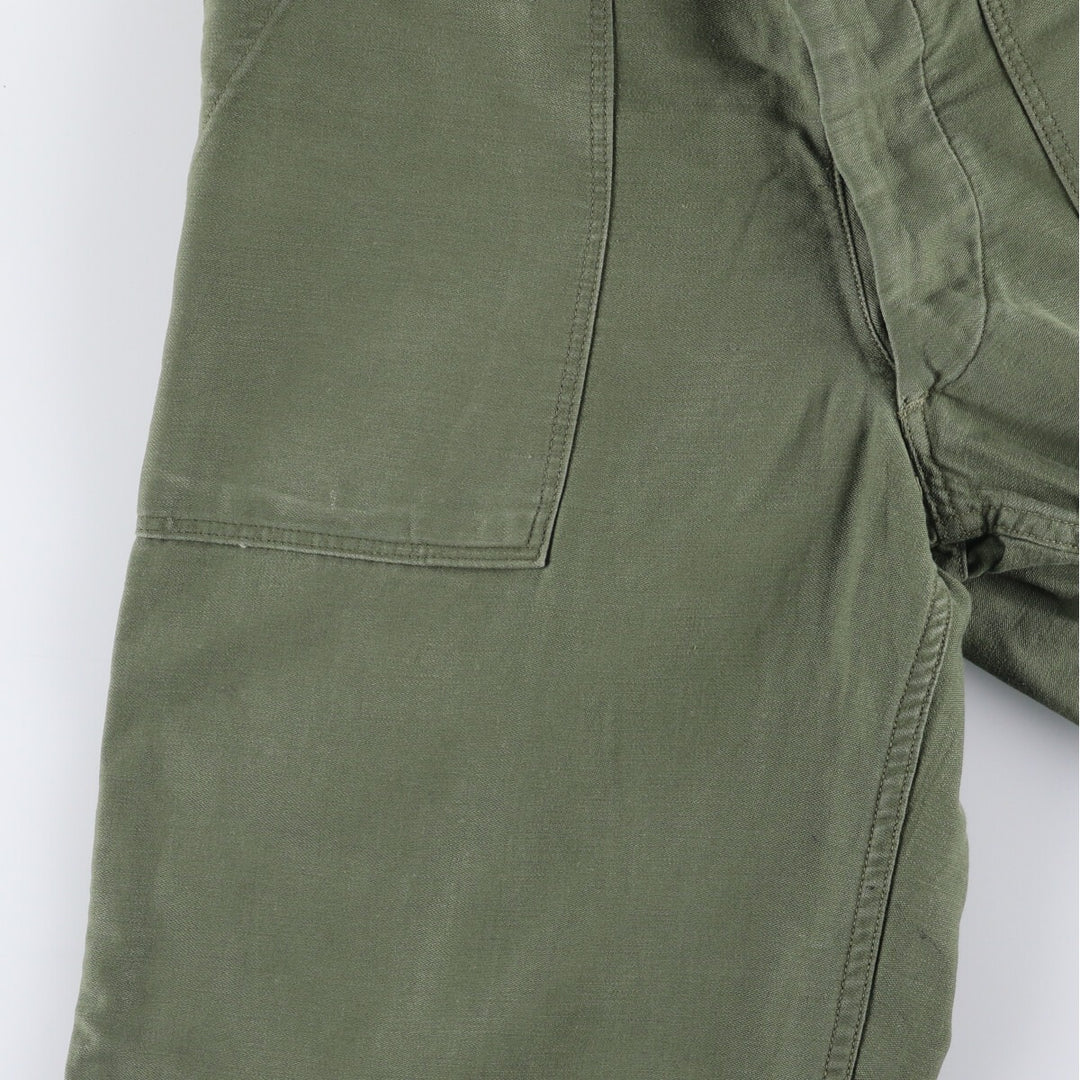 1960'S US Army Baker Pants, Women's Size L (W27) unclear Khaki type Vintage Second Hand