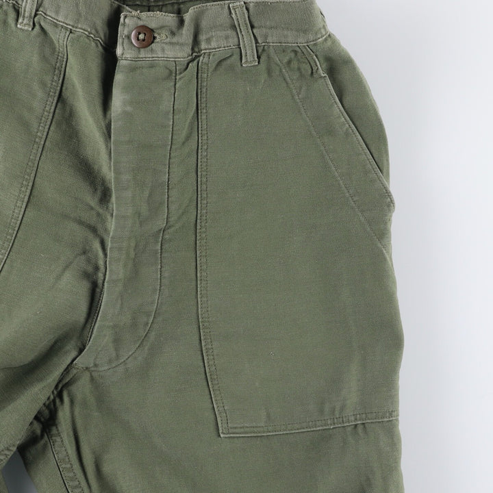 1960'S US Army Baker Pants, Women's Size L (W27) unclear Khaki type Vintage Second Hand