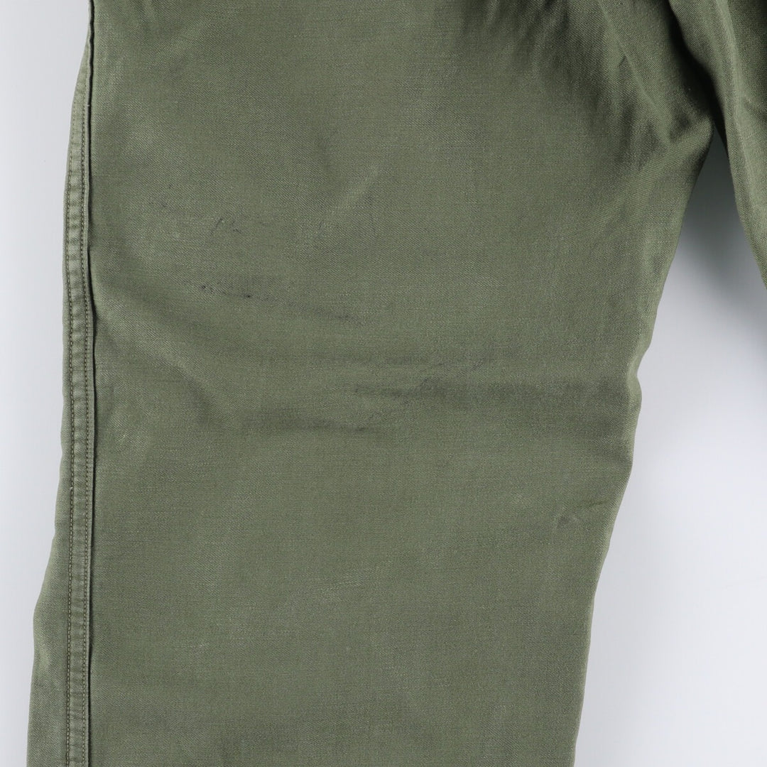 1960'S US Army Baker Pants, Women's Size L (W27) unclear Khaki type Vintage Second Hand