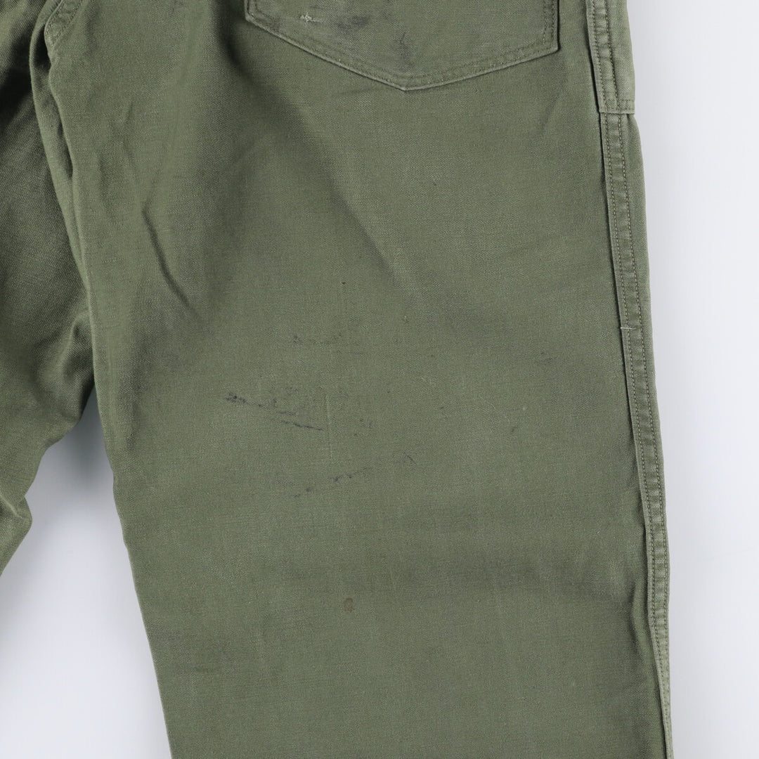 1960'S US Army Baker Pants, Women's Size L (W27) unclear Khaki type Vintage Second Hand