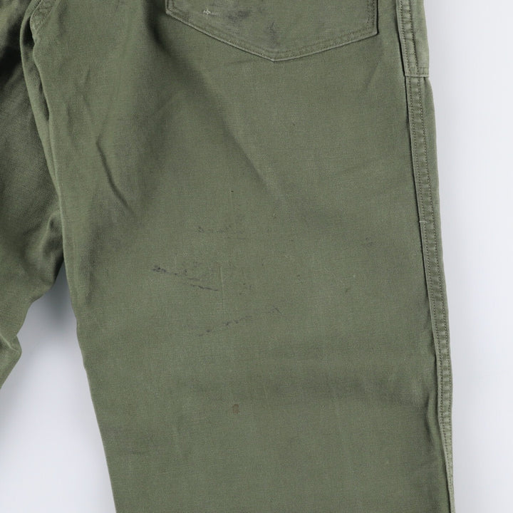 1960'S US Army Baker Pants, Women's Size L (W27) unclear Khaki type Vintage Second Hand