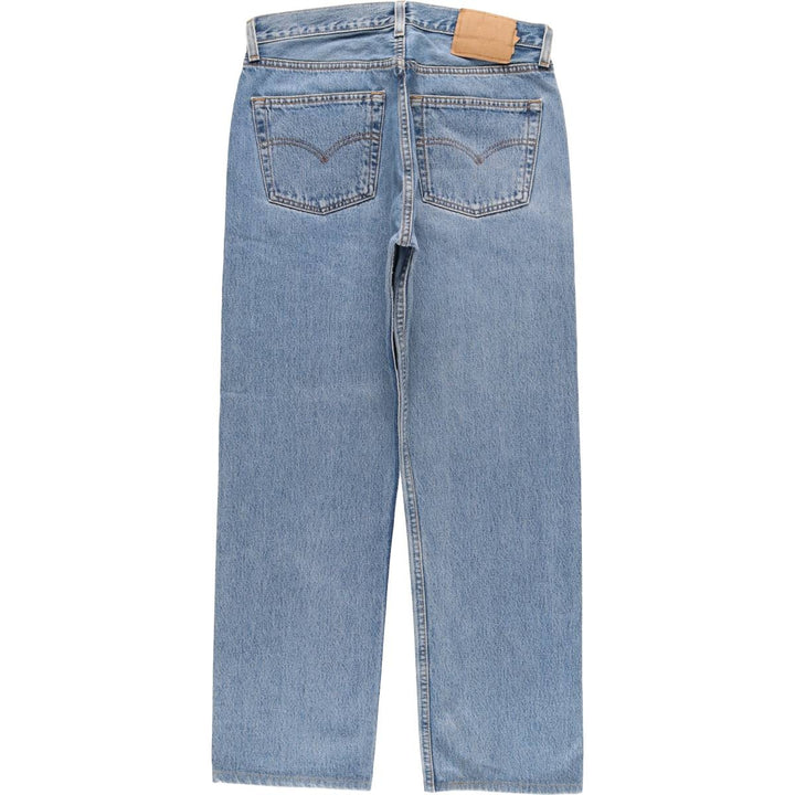 2000'S Levi's 6501-0193 Straight Denim Pants, Made in USA, Women's XL (W32) cotton blue type Vintage Second Hand