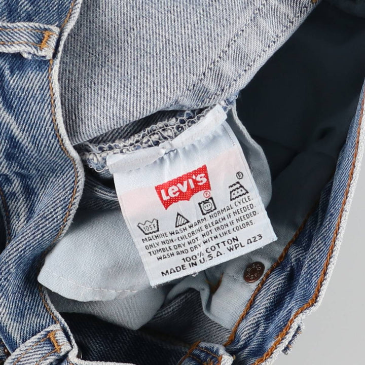 2000'S Levi's 6501-0193 Straight Denim Pants, Made in USA, Women's XL (W32) cotton blue type Vintage Second Hand